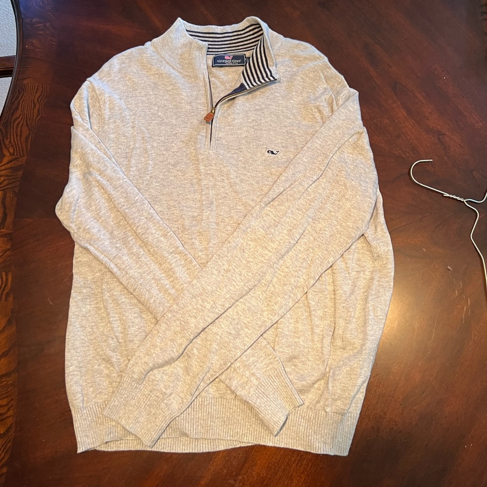Mens 3/4 zip sweater